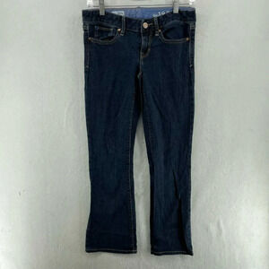 Gap 1969 Jeans Women's Sz 25 Blue Curvy Bootcut Low-Rise Stretch Denim